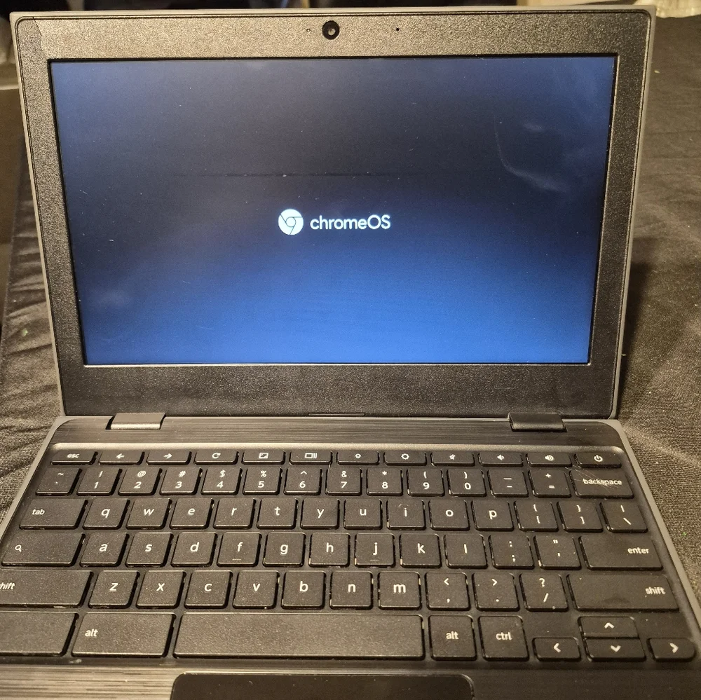 Black Lenovo Chromebook 100e